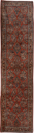 Antique Sarouk Runner Rug (2' x 10')